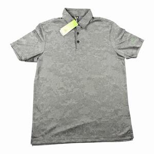 Adidas Primegreen Camo Polo Shirt Men’s Medium Gray Golf Performance NWT